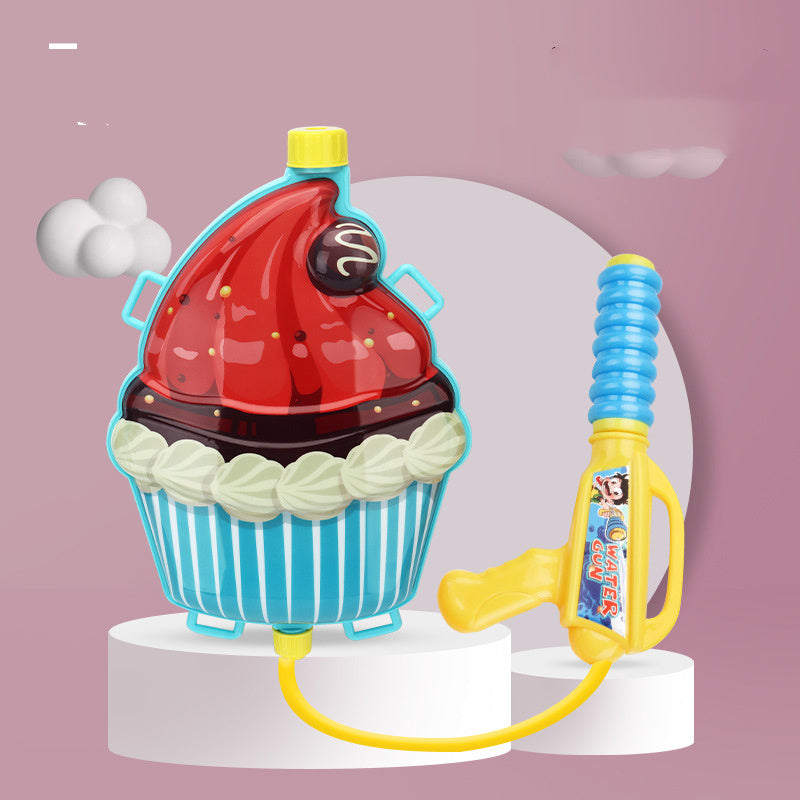 Cute Cartoon Backpack Water Guns Toy Water Blaster Toys Sprayer For Children Summer Outdoor Easy To Hold Large Capacity Shooter
