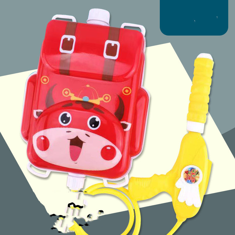 Cute Cartoon Backpack Water Guns Toy Water Blaster Toys Sprayer For Children Summer Outdoor Easy To Hold Large Capacity Shooter