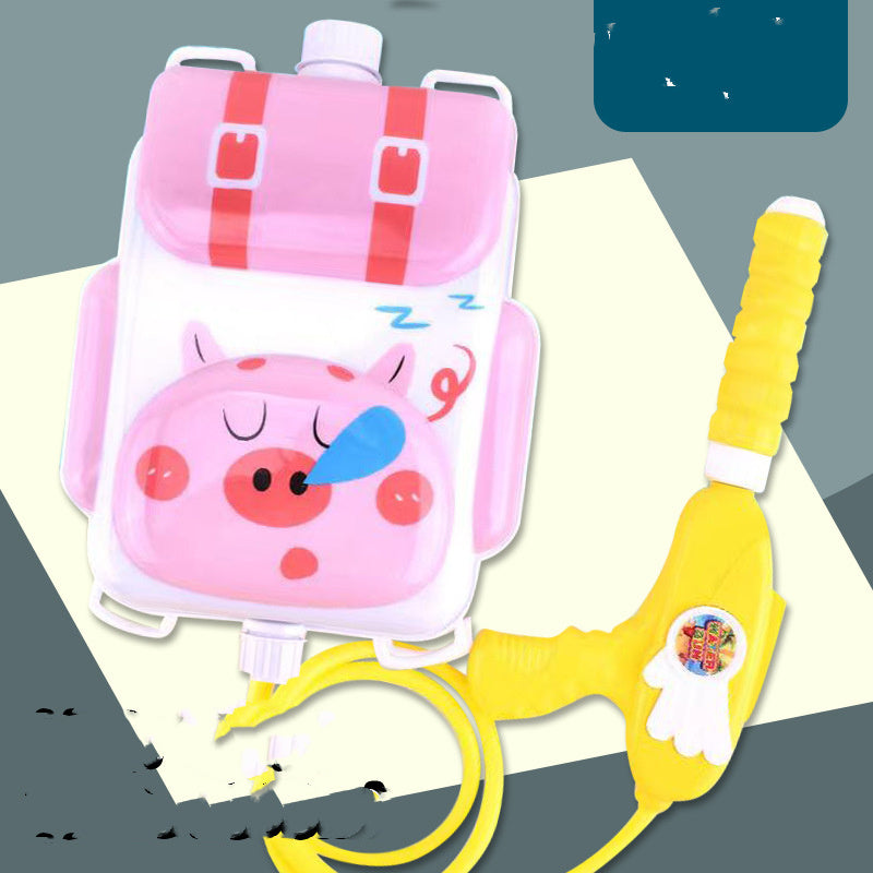 Cute Cartoon Backpack Water Guns Toy Water Blaster Toys Sprayer For Children Summer Outdoor Easy To Hold Large Capacity Shooter