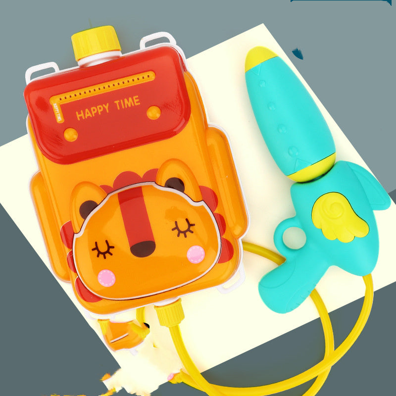 Cute Cartoon Backpack Water Guns Toy Water Blaster Toys Sprayer For Children Summer Outdoor Easy To Hold Large Capacity Shooter