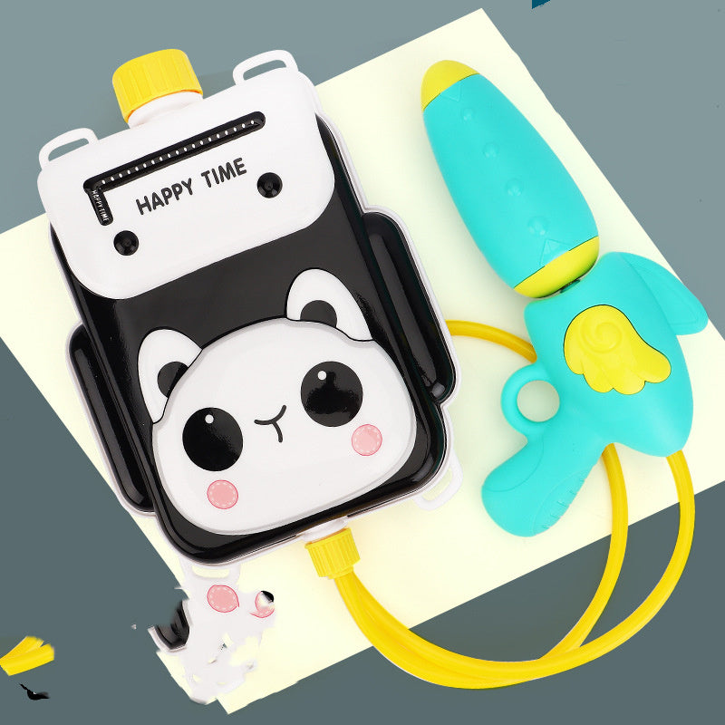 Cute Cartoon Backpack Water Guns Toy Water Blaster Toys Sprayer For Children Summer Outdoor Easy To Hold Large Capacity Shooter